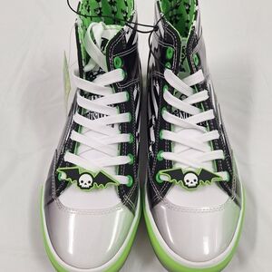 Beetlejuice High-Top Sneakers with Green and Black Accents